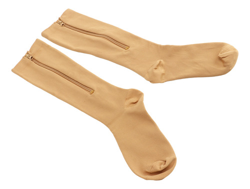 Calcetines De Compresión Con Cremallera Para Mujer, 1 Par, 1