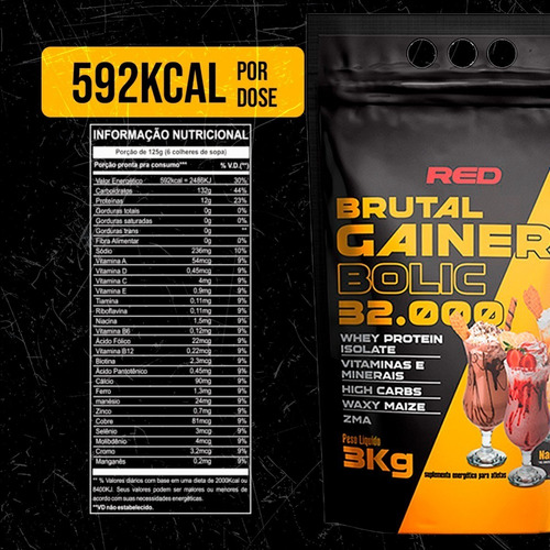 Kit de suplementos hipercalóricos para ganar masa rápidamente, 3 kg, sabor a vainilla