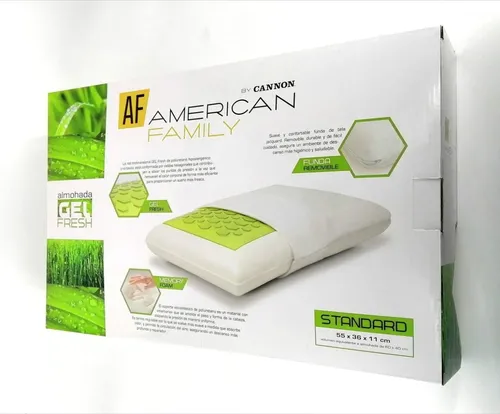 Almohada gel fresh memory foam american family by cannon hot sale