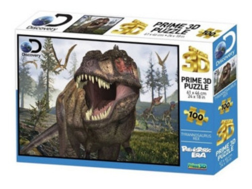 Dinosaurios T-rex Puzzle Rompecabezas 3d 100 Piezas 31 X 23