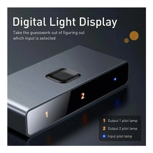 Imagen 4 de 7 de Hub Conmutador Hdmi 2x1 4k