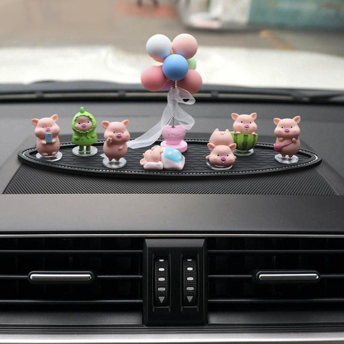 Juego De Figuritas De Cerdo, Esculturas Conjunto De Globos