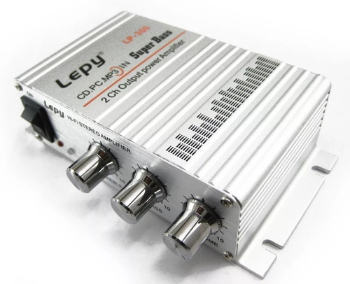Mini Amplificador Potencia Lepy Lp300 Entrada Audio Rca/aux