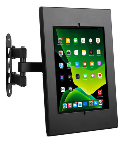 Soporte Brazo Antirrobo Acero Chapa Pared Para iPad 10.2 9.7