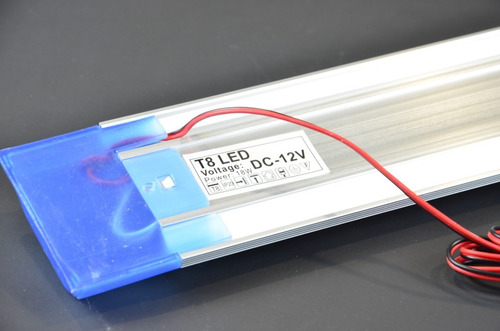Luz Tubo Camping Led Con Pinzas Batería 12v Garageimpo