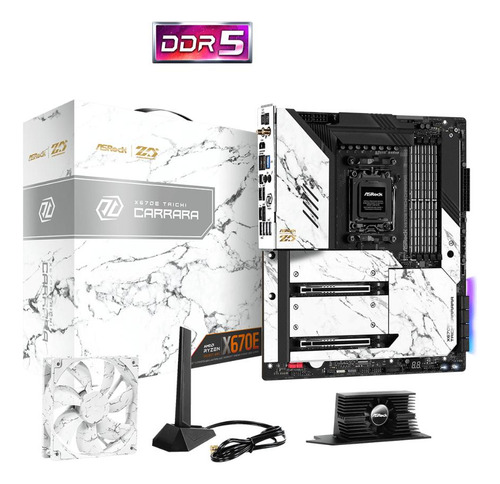 Placa Mãe Asrock X670e Taichi Carrara, Atx, Amd Am5, Ddr5 Preto