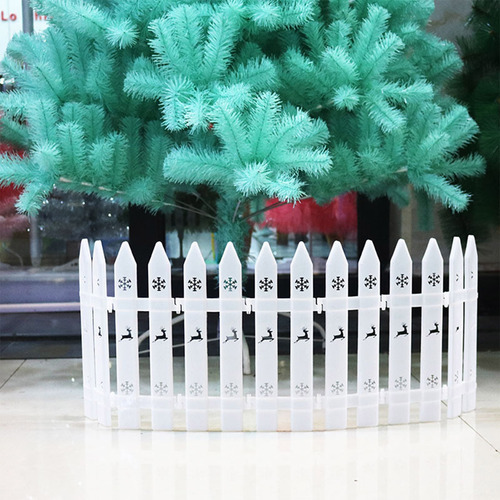 Decoración Navideña De Plástico Para Vallas De Árbol, Esquin