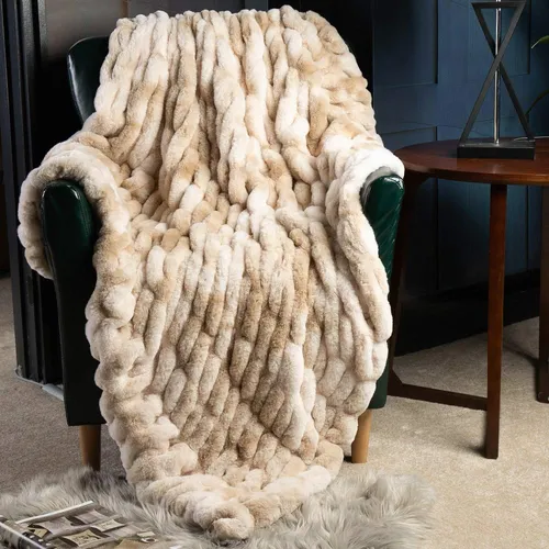 Manta Royal Luxury Acogedora De Piel Sintética De Felpa, 130