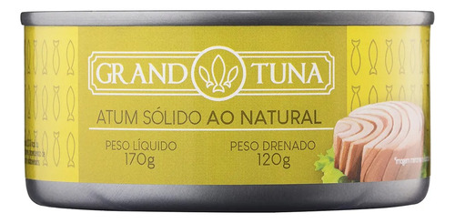 Atum Sólido Ao Natural Grand Tuna 170g