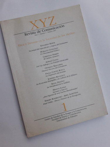 Xyz Revista De Comunicación Año 1 N 1 Universidad De Palermo