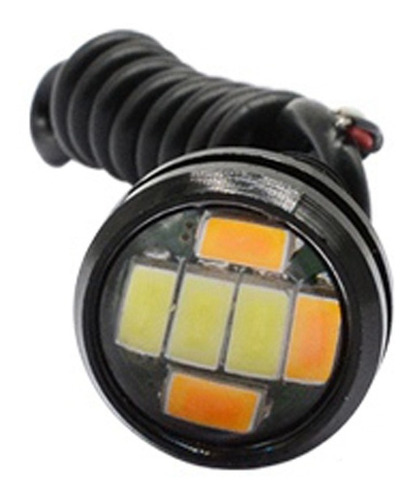 Luz Led Ojo De Aguila Blanco Frío Con Giro Ambar 9w 5630 