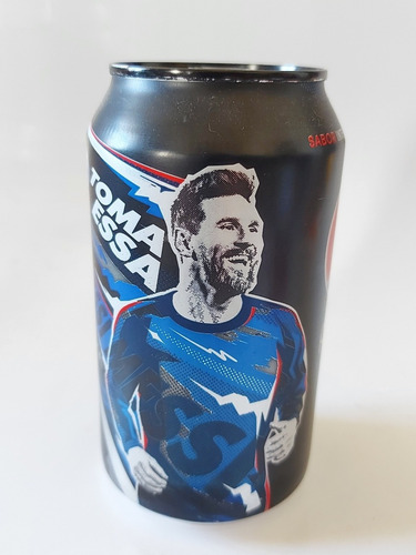 Lata De Refrigerante - Pepsi Cola Black - Messi  Barcelona