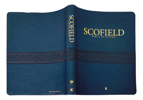 Biblia De Estudo Scofield Grande Almeida Contemporanea Capa Luxo Azul Com Indice Lateral Palavras De Jesus Em Vermelho