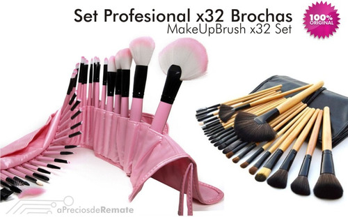 ¡ Set De 32 Brochas Y Pinceles Pi - Unidad a $2681