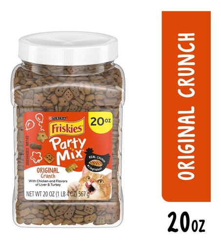 Alimento En Croqueta Para Gato Friskies Party Mix 20 Oz