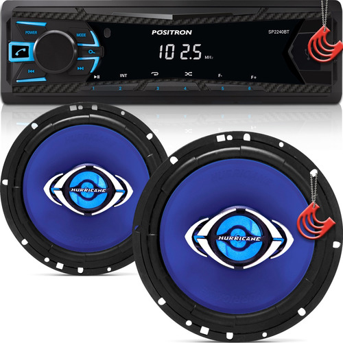 Som Auto Radio Aparelho Bluetooth Positron+falante Dianteiro