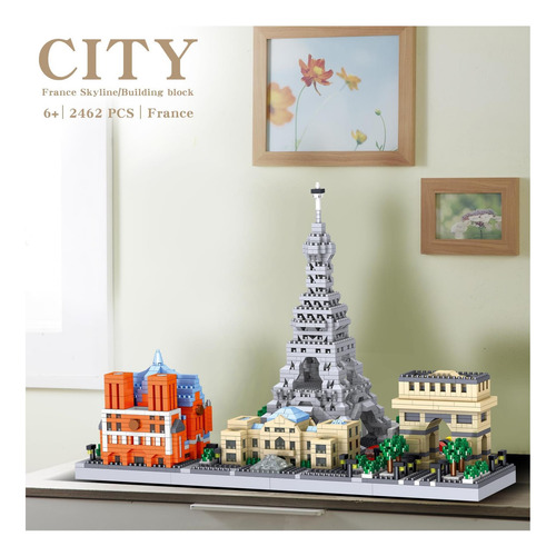 Kit De Arquitectura Paris Skyline Micro Mini Blocks De 2462