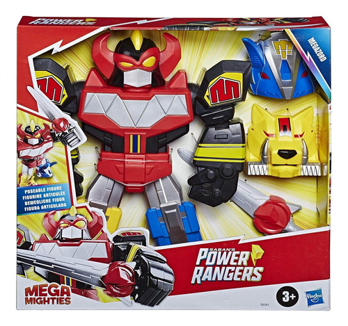 Boneco Power Rangers Mega Mighties Ultra Megazord - Hasbro