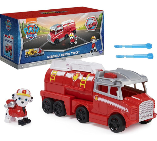 Paw Patrol Marshall Y Vehiculo Dispara Dardos Original. Mpuy