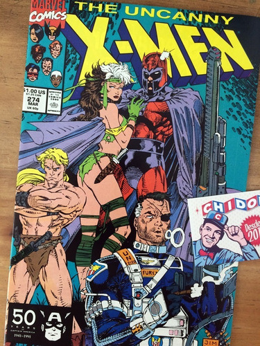 Comic - Uncanny X-men #274 Rogue Jim Lee Scott Williams