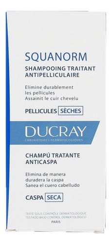 Ducray Shampoo Squarnorm Caspa Seca Grasa 200ml