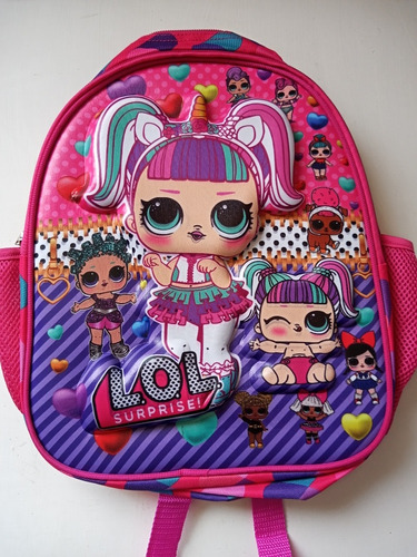 Mochila Escolar Niña Lol / Colegio 3d/ Niñas/ Espaldar A4