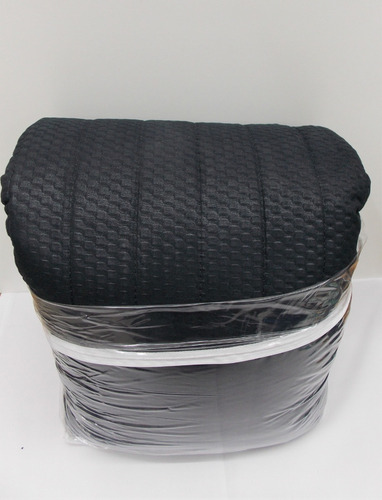 Imagen 6 de 9 de Cover Blanco Black Saten Queen Size