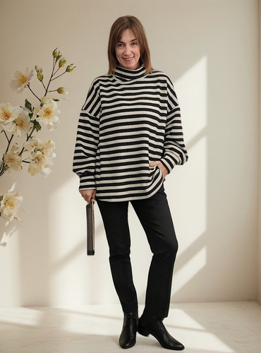 Sweater Polerón Camila Busto/cadera 150 Largo 75 Cm.