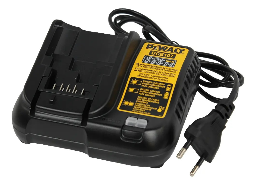 Carregador Bateria Dcb107 Para Baterias 12v À 20v Dewalt