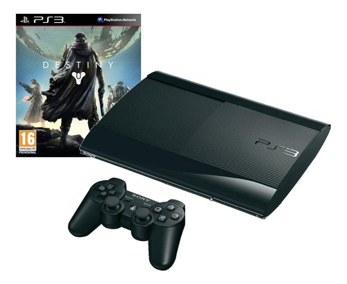 Sony PlayStation 3 Super Slim 500GB Destiny color  charcoal black