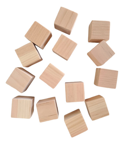 Kit De 30 Cubos De Madera De 5 Cm
