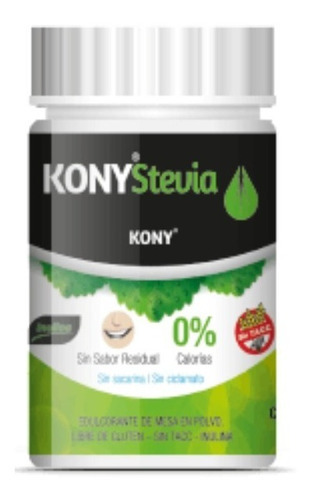 Stevia Kony Polvo 90g Sin T.a.c.c Sin Sabor Residual