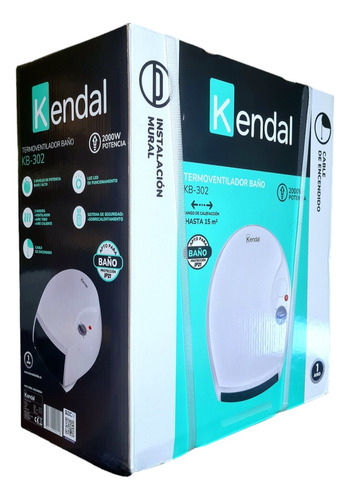 Termoventilador Kendal Baño Kb-302 2000w 15m°2