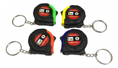 Set 4x Mini Flexómetro 1m Cinta Métrica 1 Metro Plástico Eco