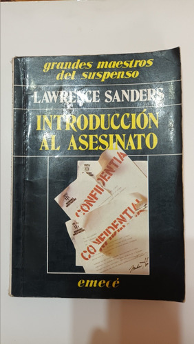 Introducción Al Asesinato.  Lawrence Sanders. Usado V.lur 