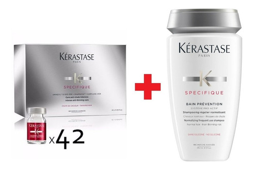 Premium Light Kerastase Aminexil Cure Anti-chute + Shampoo