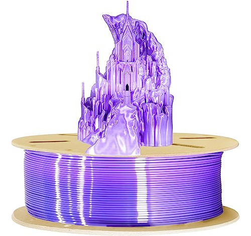 Filamento Pla De Alta Calidad  Imprecion 3d -white To Purple
