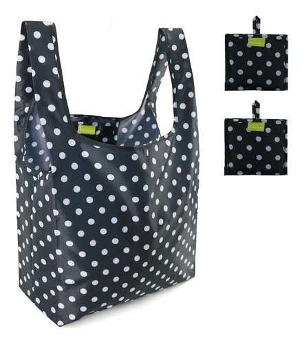 Bolsas De Comestibles Reutilizables Plegables, Paquete De 2 