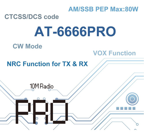 Radio De Aficionado Fm Am Usb Lsb Cw 80 W Para Camioneros