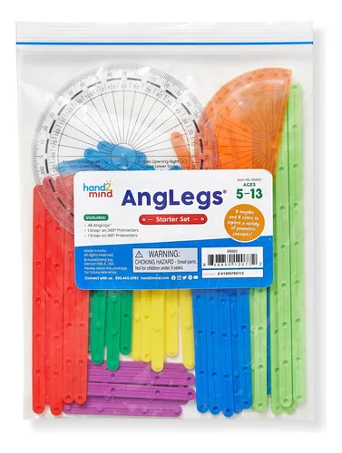 Set De Inicio Hand2mind Anglegs De Geometry Manipulatives | Envío gratis