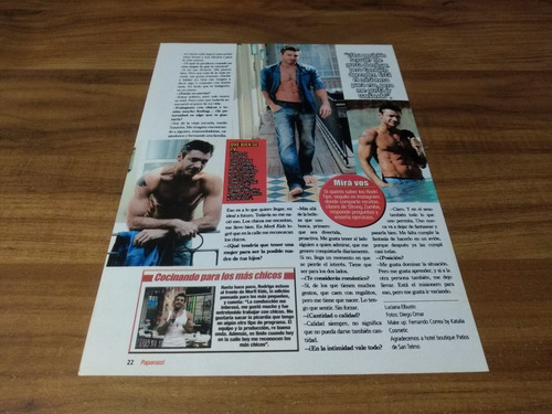 (v230) Rodrigo Gascon * Clippings Revista 2 Pgs * 2019 (Usado)