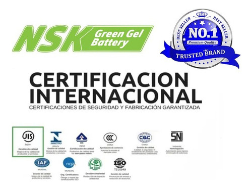 Batería Nsk De Gel Ytx7a Para Italika 280 Z