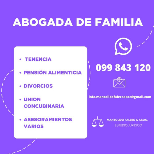 Imagen 3 de 5 de Abogada Familia, Penal Y Laboral