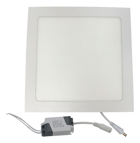 Lampara Panel Led 18w Cuadrada Empotrar Luz Calida 3000k