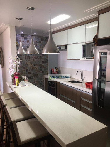 Imagem 3 de 17 de Apartamento Com 3 Dormitórios, 1 Suíte, 2 Vagas De Garagem À Venda, No Condomínio Fatto Quality 83 M² Por R$ 550.000 - Vila Augusta - Guarulhos/sp - Ap0236