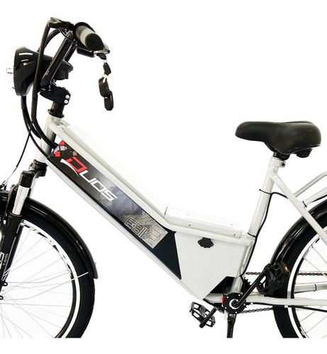 Imagem 3 de 5 de Bicicleta Elétrica Bateria De Lítio 48v 13ah Confort Prata