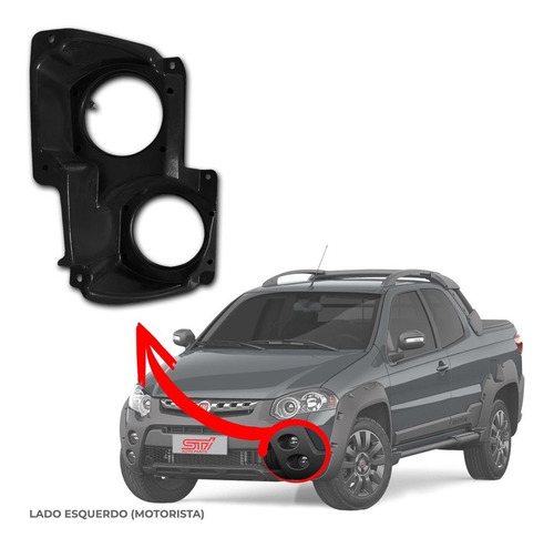 Suporte Farol Milha Esquerdo Fiat Strada Adventure 2015 Novo