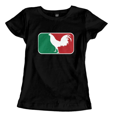 Playera Liga Mexicana De Gallos Galleros Dama Aves Gallo 