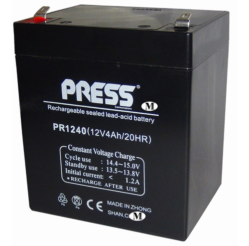 Bateria Press 12v 4a 12v 4ah Plomo-calcio Gel Recargable
