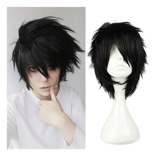 N Peluca Anime Death Note L Cos Para Hombre L.lawliet, Pelo